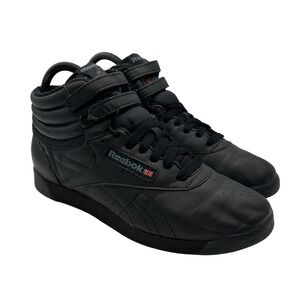 Vintage Reebok Shoes Womens Size‎ 8.5 Classic F/S Hi Black Leather High Top